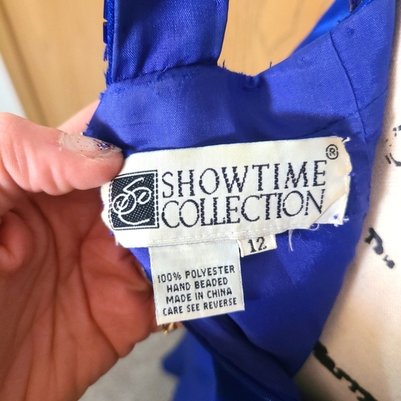 Vintage 90s y2k simple satin beaded cutout square neckline prom formal dress - Picture 8 of 8